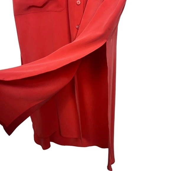 Equipment Silk Button Down Sleeveless Maxi Dress Size Large Party Cocktail - Picture 8 of 14